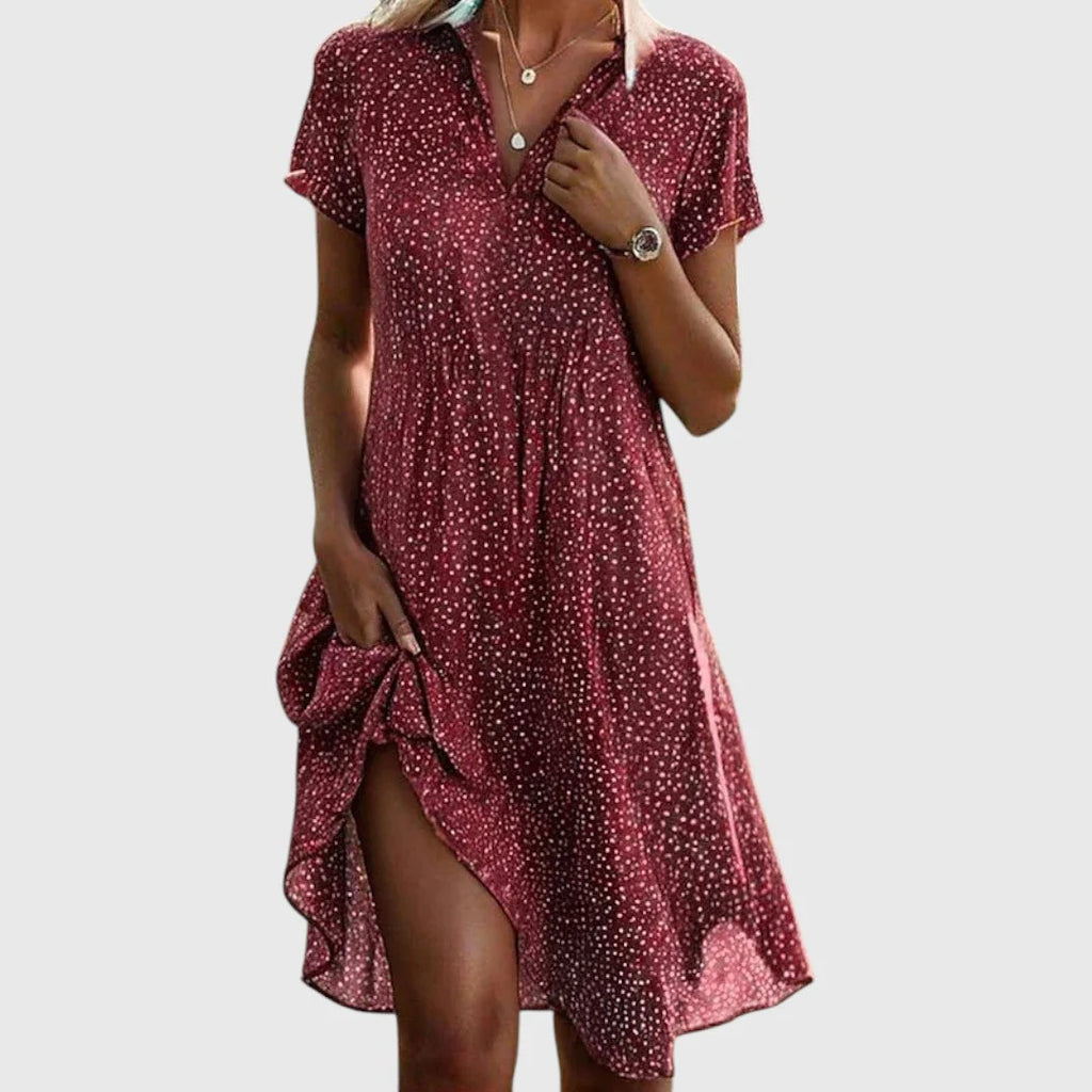 Vestido Midi Mujer Casual – Vestido Verano Mujer Cuello V
