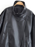 Chaqueta Moto Cuero Sintético Negro Mujer | Estilo Biker Fashion