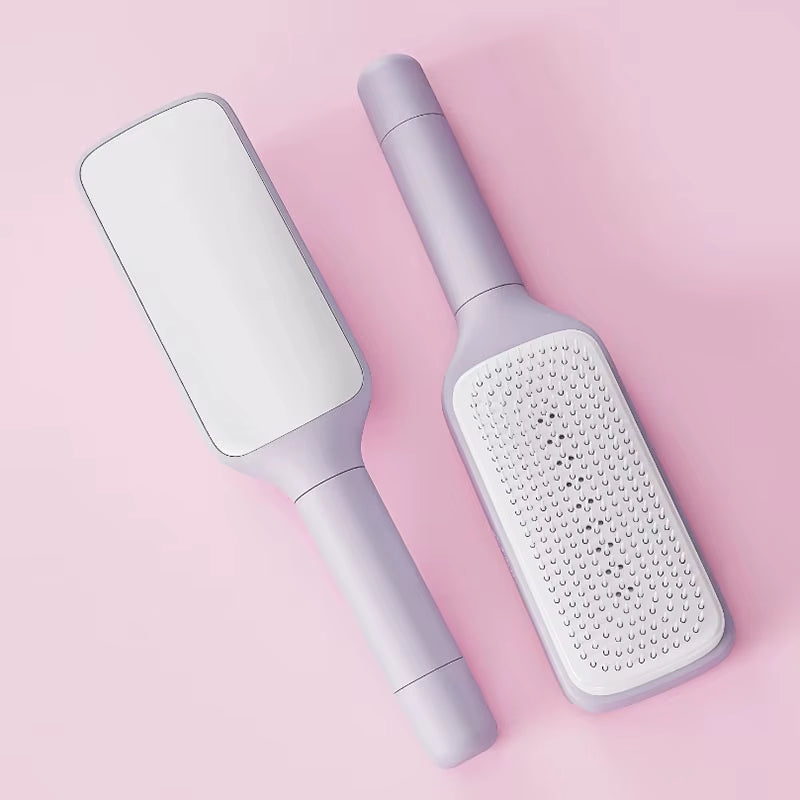 You Will feel the BEST with Rotatable Self Cleaning Hair Brush Massage Air Cushion Comb Magic Retractable Comb for Women Anti-Static Hair Smoothing Comb