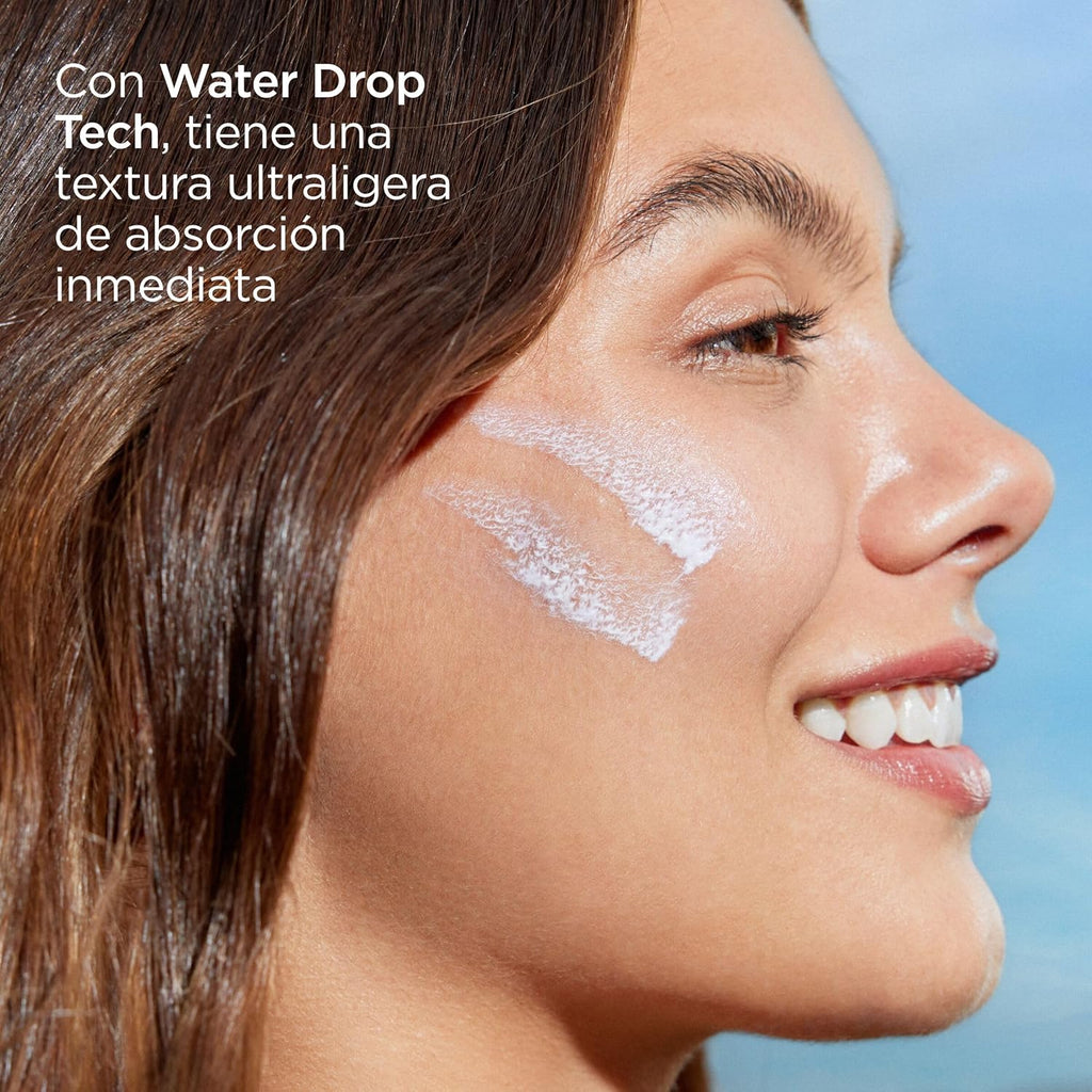 ISDIN Fotoprotección Fusion Water MAGIC SPF 50, Protector Solar Facial De Textura Ligera Y Fase Externa Acuosa Con Tacto Final Sedoso, 50Ml