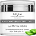 Crema Hidratante Facial Mujer Y Hombres Con Retinol, Ácido Hialurónico Y Vitamina E– Crema Antiarrugas Mujer Para Reducir Arrugas, Líneas Finas Y Manchas Oscuras – Antiedad Facial Crema De Noche -50Ml