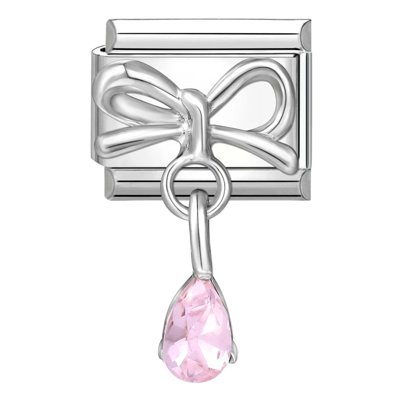 Charms DIY Pulsera Acero Inoxidable | Luna, Mariposa, Corazón y Más