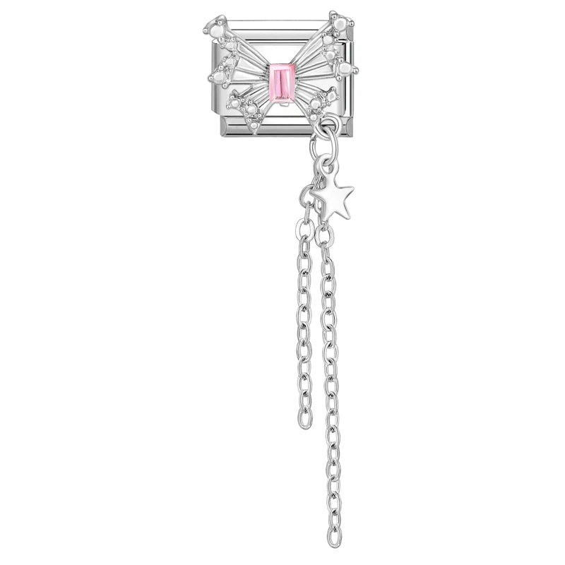 Charms DIY Pulsera Acero Inoxidable | Luna, Mariposa, Corazón y Más